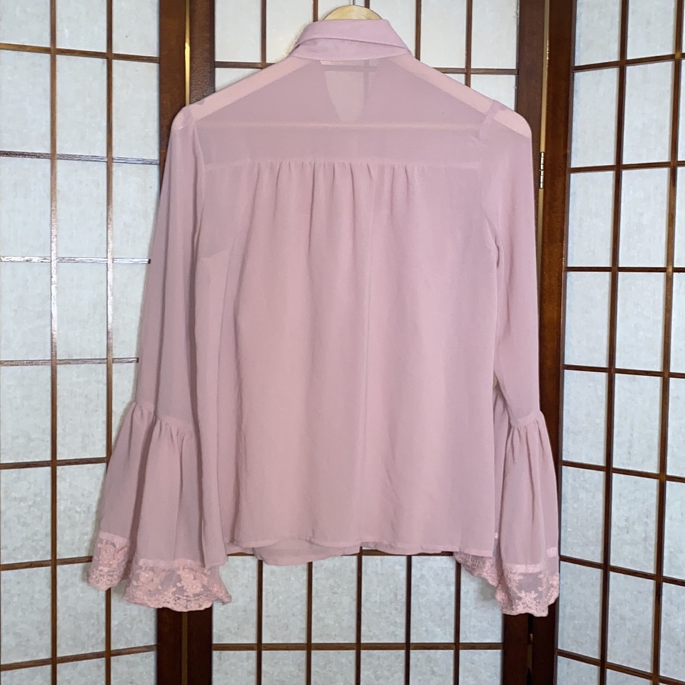 Ina Pink  Ruffle Top - Picture 3 of 3